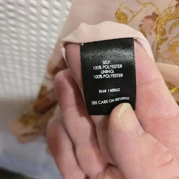 Torrid Sophie Double Layer Cami Women's 3XL Pale Mauve & Gold Fairy Romantic NWT - Picture 7 of 8